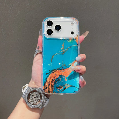 【大理石風】 マーブル柄 水彩デザイン iPhoneケース｜透明感 TPU ソフト 耐衝撃 スマホカバー 高級感 アート風 スタイリッシュ｜iPhone対応 #251229