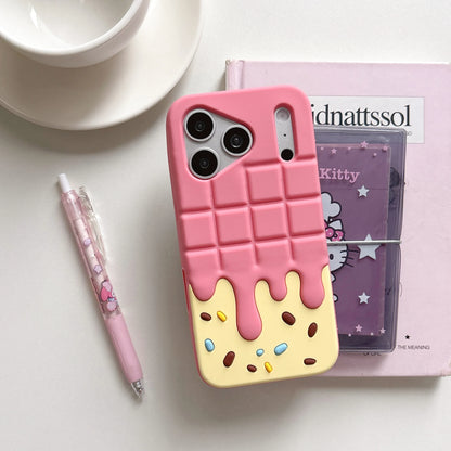 立体クリームチョコレート風 iPhone ケース 3D スイーツ リングスタンド #261128
