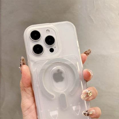 クリアストラップ カード収納 iPhoneケース｜カラーループ付き #240313