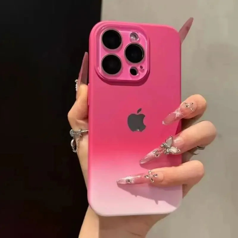 【グラデーションカラー】カメラ保護付き スマホケース グラデカバー 全面保護 TPU シンプル可愛い おしゃれ 韓国風 ｜iPhone対応 #251220
