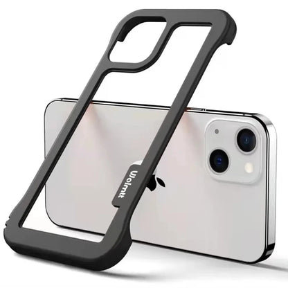 【カラフルバイカラー】クリアフレームスマホケース｜iPhone対応 #250805