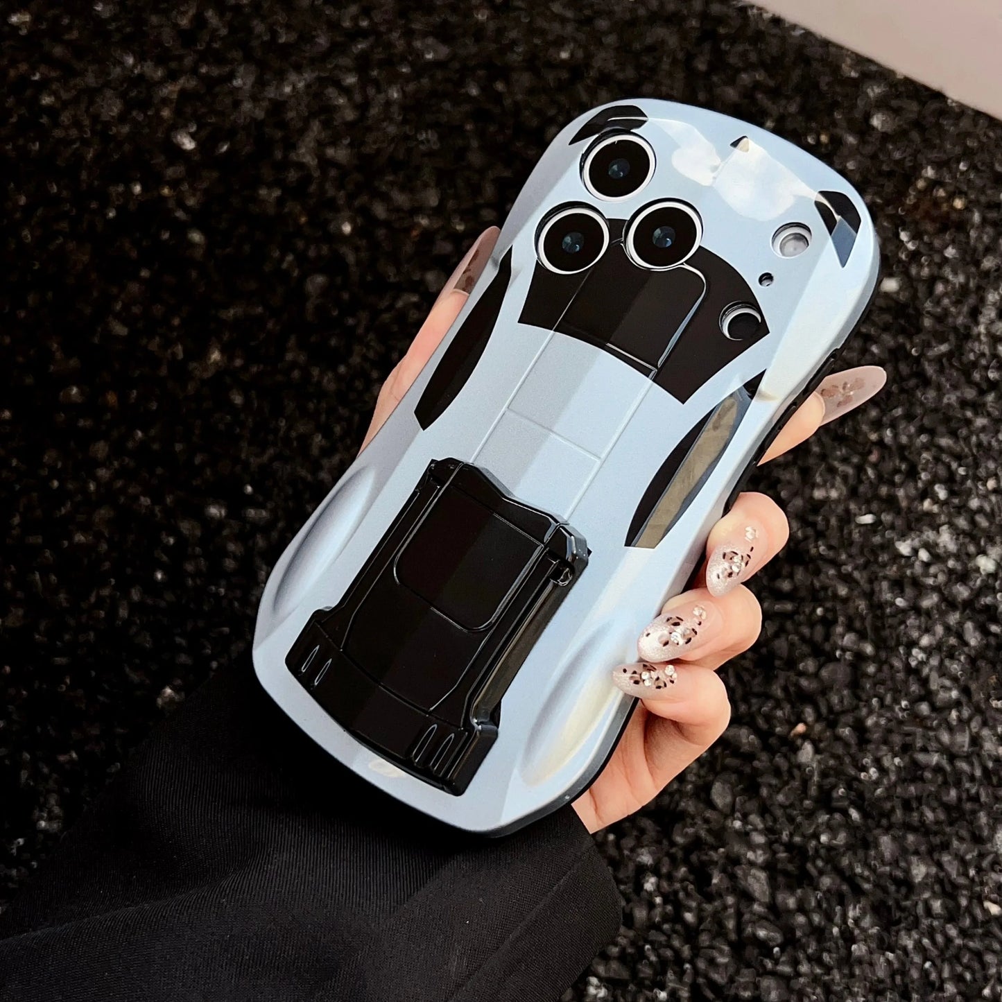 スポーツカー風 立体デザイン iPhoneケース｜スタンド機能付き #231226