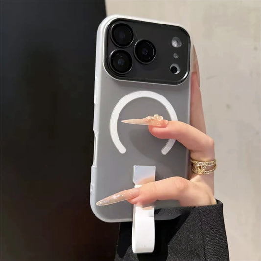 【Magnet内蔵】 パステルリング ストラップ付きスマホケース｜iPhone対応 #250227