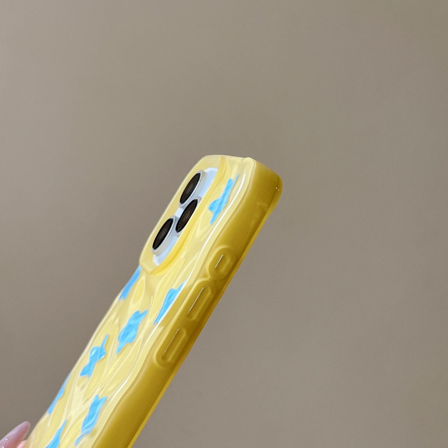 【スターシリーズ】立体3D 星柄 ポップデザイン ボールチェーン付 スマホケース｜iPhone対応 #251002