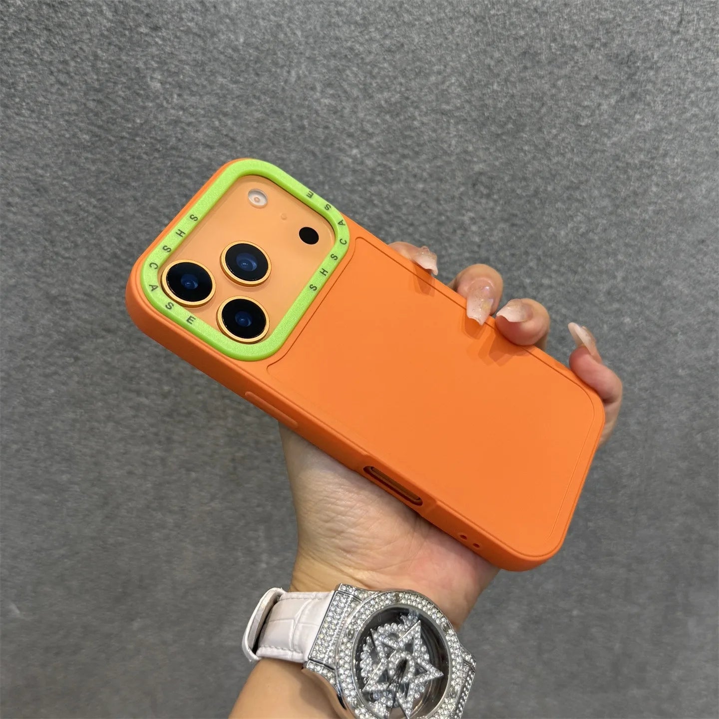 【カラフルバンパーシリーズ】耐衝撃 シリコン TPU カラーライン ネオン バイカラー デザイン スマホケース｜iPhone対応 #251225
