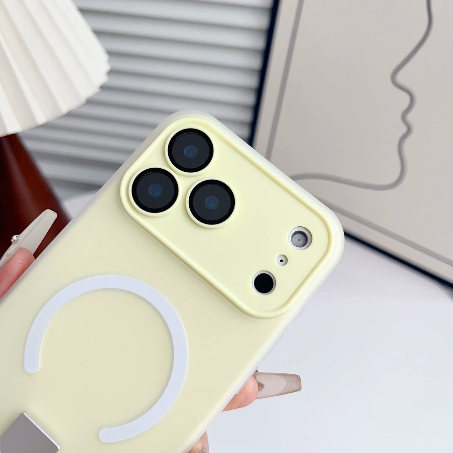 【COLORFUL PASTEL LINE】Magsafe対応 パステルリング ストラップ付きスマホケース｜iPhone対応 #250227