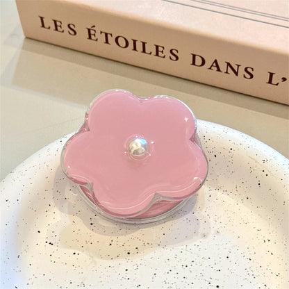 【スマホグリップ】フラワーパール パール付き お花 スタンド｜Magnet対応  #241113