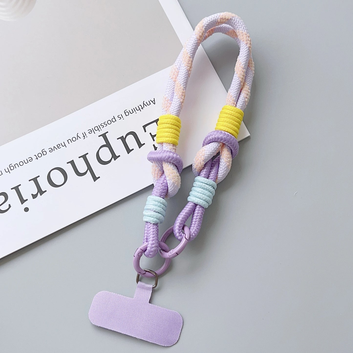 【ストラップ】パステルカラー ロープストラップ