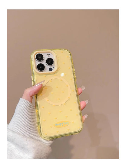 【ハートスタンド付き】クリアスマホケース｜iPhone対応 #250501