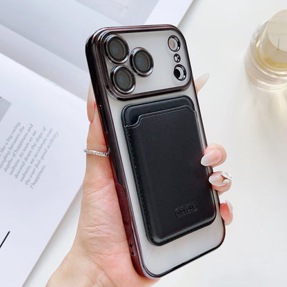 【Magnet内蔵】着脱可能 カードポケット付き クリア ススマホケース｜iPhone対応 #251219