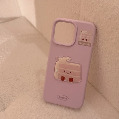 【スイーツシリーズ】キュートケーキデザイン スマホケース｜iPhone対応 #250822