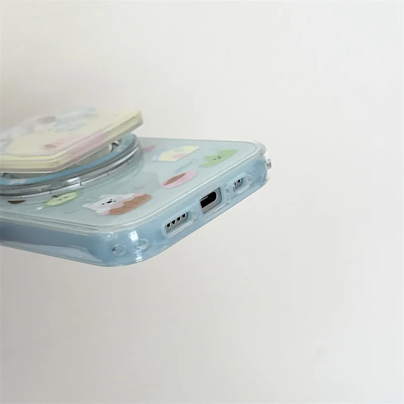 ドッグハウス 立体 グリップ 犬柄デザイン iPhoneケース #240318