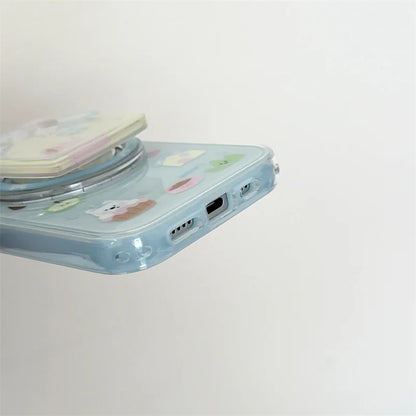 ドッグハウス 立体 グリップ 犬柄デザイン iPhoneケース #240318