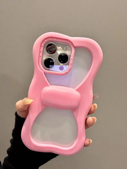 【ビッグリボンで存在感抜群】ぷっくり立体リボンケース｜iPhone対応 #250502