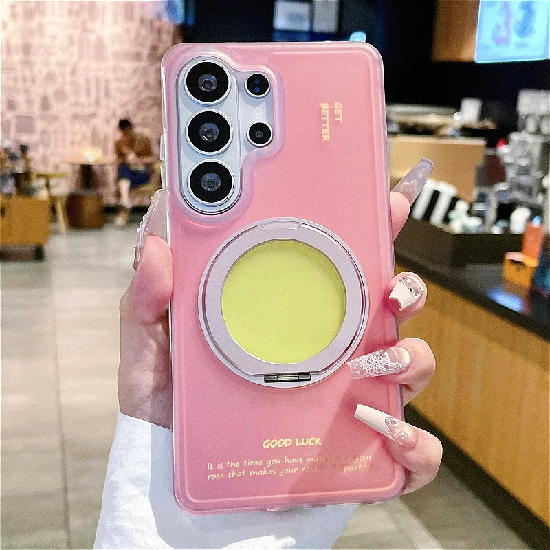 【Galaxy対応】 スタンドリング マグネット内蔵ケース (全7色) スポーティー・モダン #261188