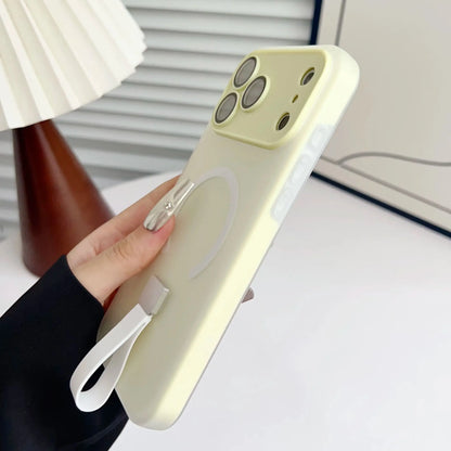 【Magnet内蔵】 パステルリング ストラップ付きスマホケース｜iPhone対応 #250227