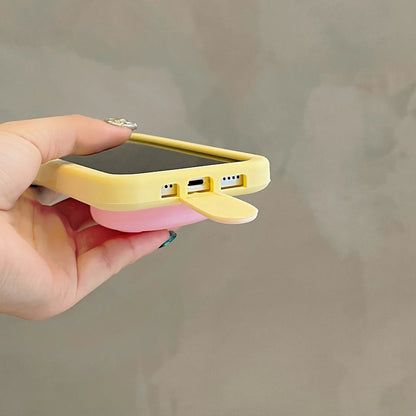 【スイーツシリーズ】アイスキャンディ風 立体くま雲デザイン スマホケース｜iPhone対応 #251007