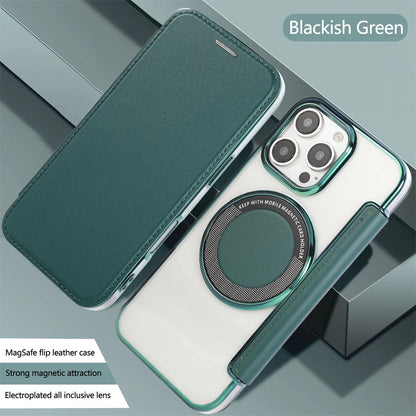 【Magnet内蔵】レザー調 カード収納付きフリップカバー スマホケース｜iPhone対応 #251129