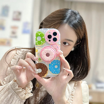 スマホグリップ｜ドーナツ デザイン スマホスタンド 落下防止 #260427