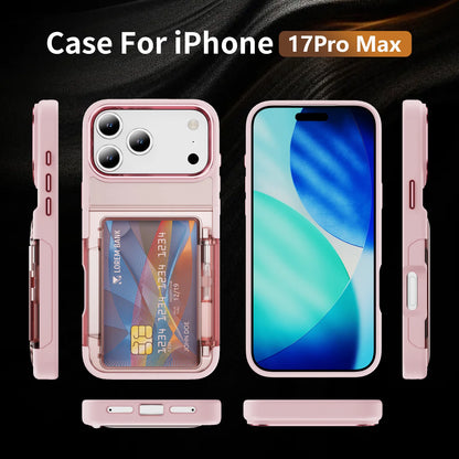 カード収納 フリップケース｜スタンド一体型・耐衝撃 iPhoneケース #240405