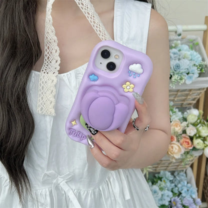 【フラワーシリーズ】立体チューリップ かわいい3Dデザイン スマホケース｜iPhone対応 #250922