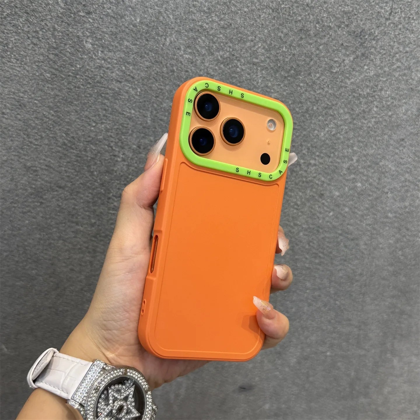 【カラフルバンパーシリーズ】耐衝撃 シリコン TPU カラーライン ネオン バイカラー デザイン スマホケース｜iPhone対応 #251225