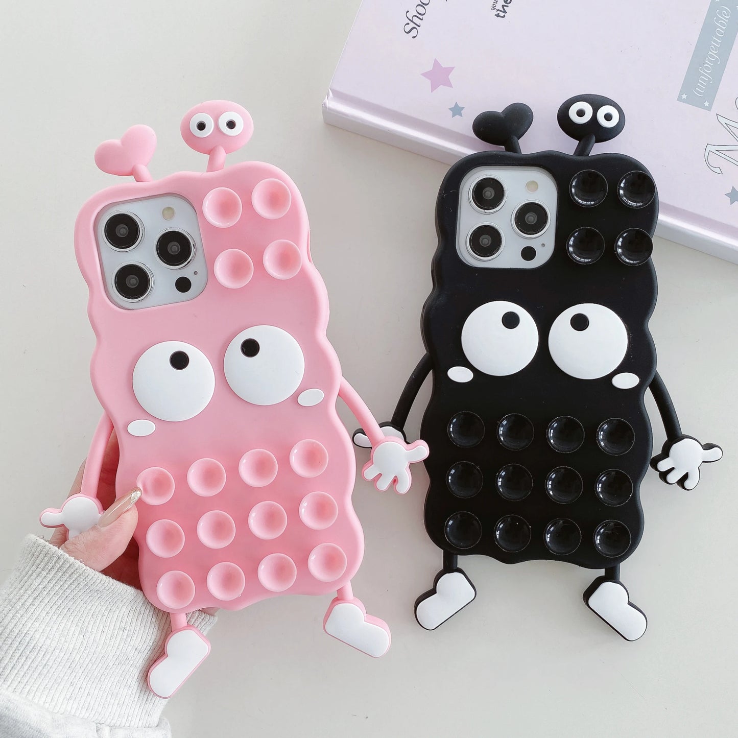 3Dモンスターデザイン ぷっくり シリコン iPhoneケース｜ユニーク・ポップ #261080
