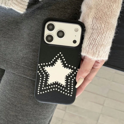 ビジュースタッズ ライン ハート＆スター ミラー iPhoneケース #260604