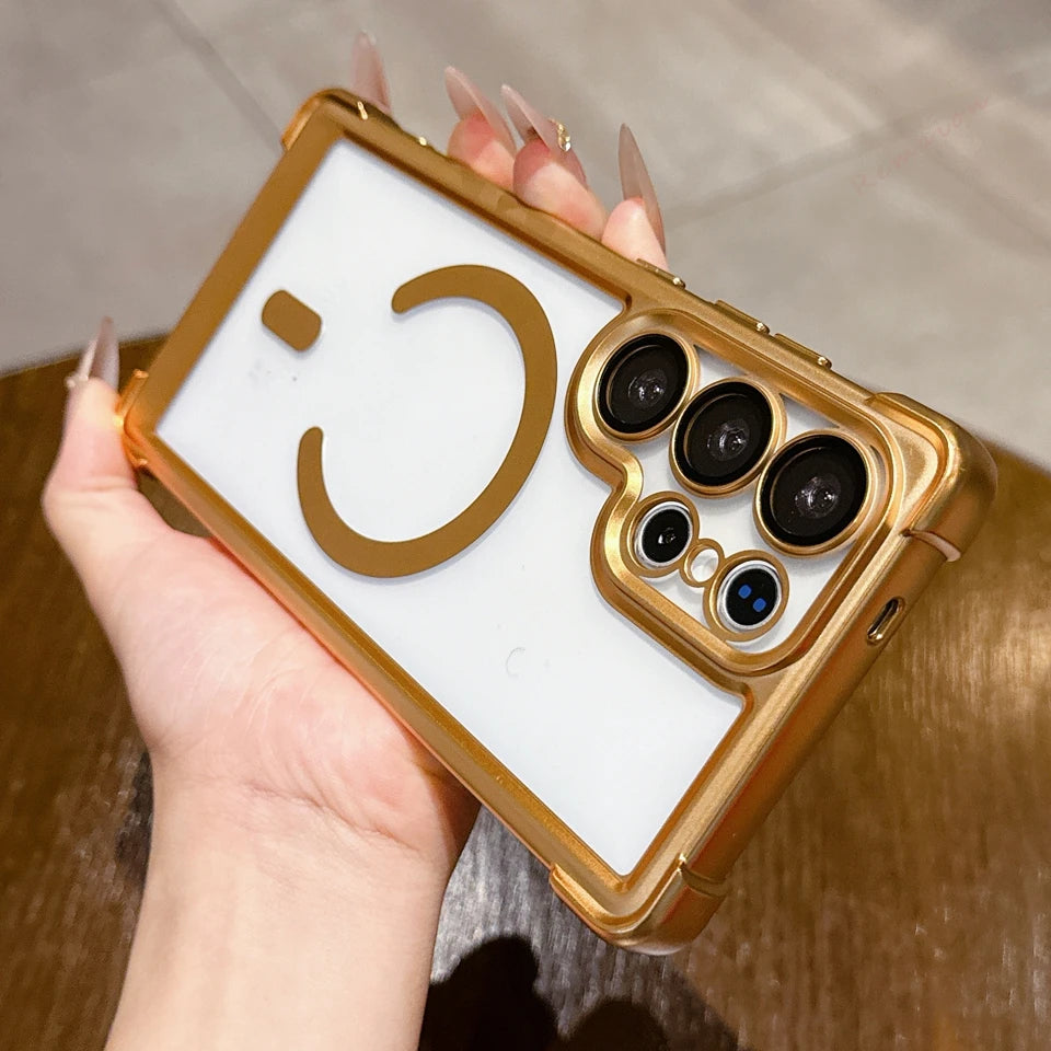 【Galaxy対応】マグネット内蔵 マット加工 耐衝撃ケース 全7色 おしゃれ スマホケース #261101