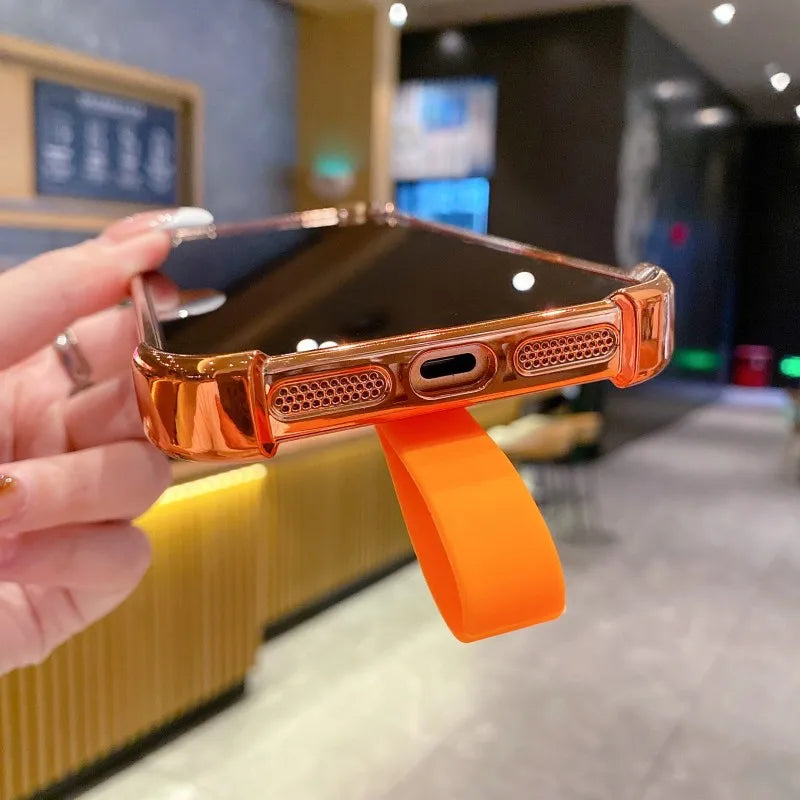 クリアメタルリング ケース｜透明 × カラーフレーム  iPhoneケース #240406