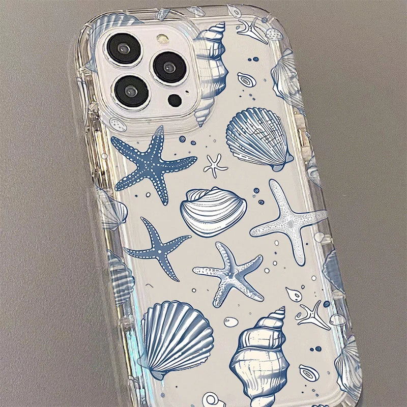 浜辺 夏風デザイン クリア iPhoneケース｜マリン・幻想的 #260090
