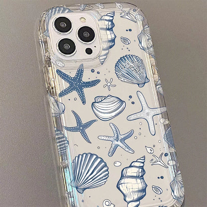 浜辺 夏風デザイン クリア iPhoneケース｜マリン・幻想的 #260090