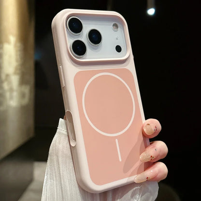 ネオンカラー MagSnet内蔵 マットバイカラー iPhoneケース｜耐衝撃・カラーフレーム #260521