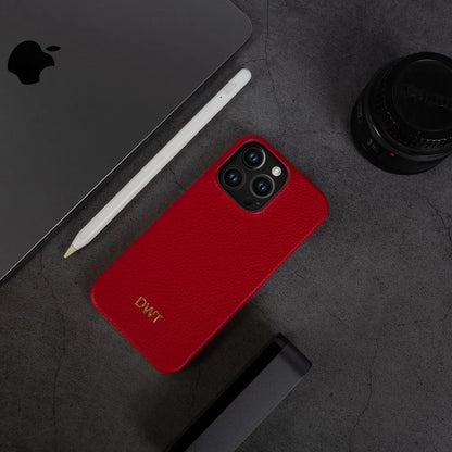 【本革シリーズ】名入れカスタム レザーiPhoneケース｜イニシャル刻印対応｜iPhone対応 #241012