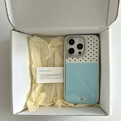 【アイスクリーム ソーダ デザイン】レトロポップスマホケース｜iPhone対応 #250806