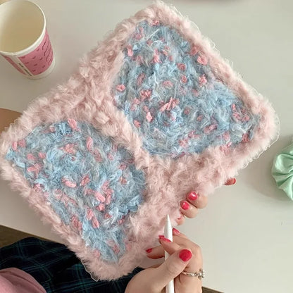 【iPad】ふわもこリボン スター×フリル デザイン タブレット ケース｜iPad対応 #250917t