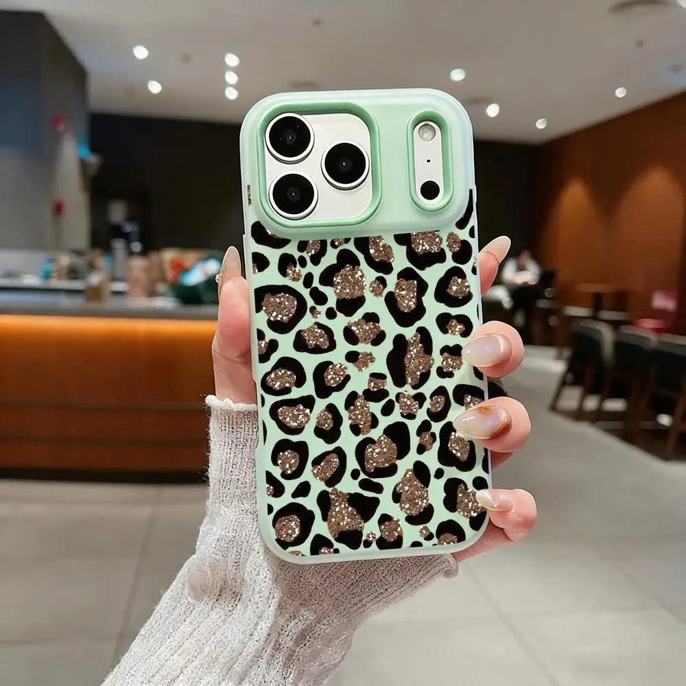 カラーレオパード iPhoneケース｜ポップ カラフルデザイン・耐衝撃ケース #240302