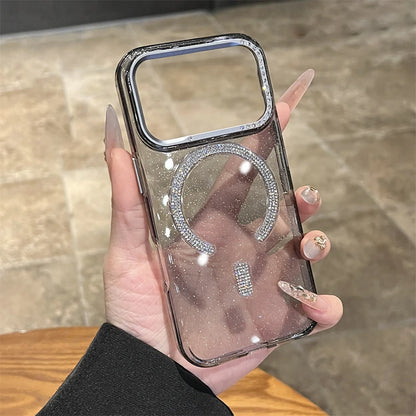ビジューリング グリッターケース｜キラキラ×リング一体型iPhoneケース #240403