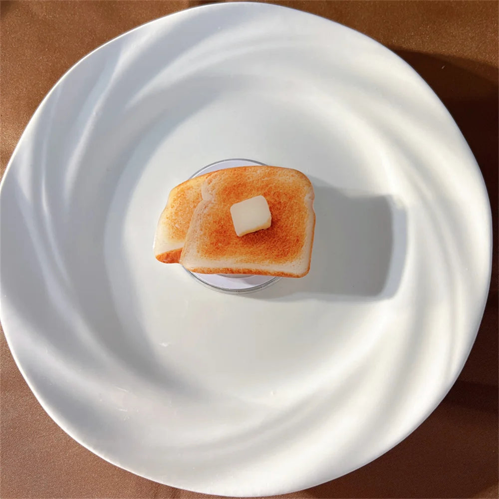 【スマホグリップ】ベーカリーパン クロワッサン ホットケーキ デザイン | Magnet対応 #241108