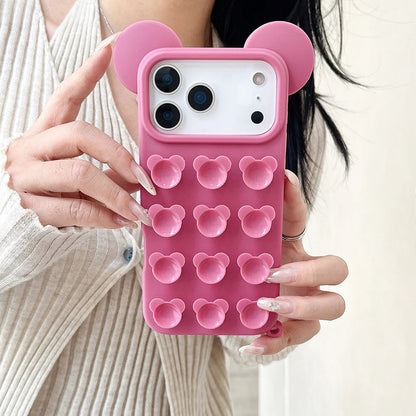 【ベアポップ】くまみみ × ポップバブル スマホケース｜iPhone対応 #240811