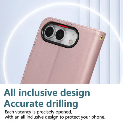 iPhone Duo ショルダーストラップ付き キルティング手帳型 マグネット内蔵 iPhoneケース (全6色) エレガント・クラシカル #261224