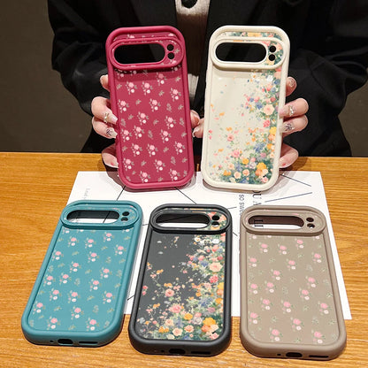 【Google Pixel対応】ボタニカルフラワー スマホケース（全5色）大人かわいい・レトロガーリー #261161