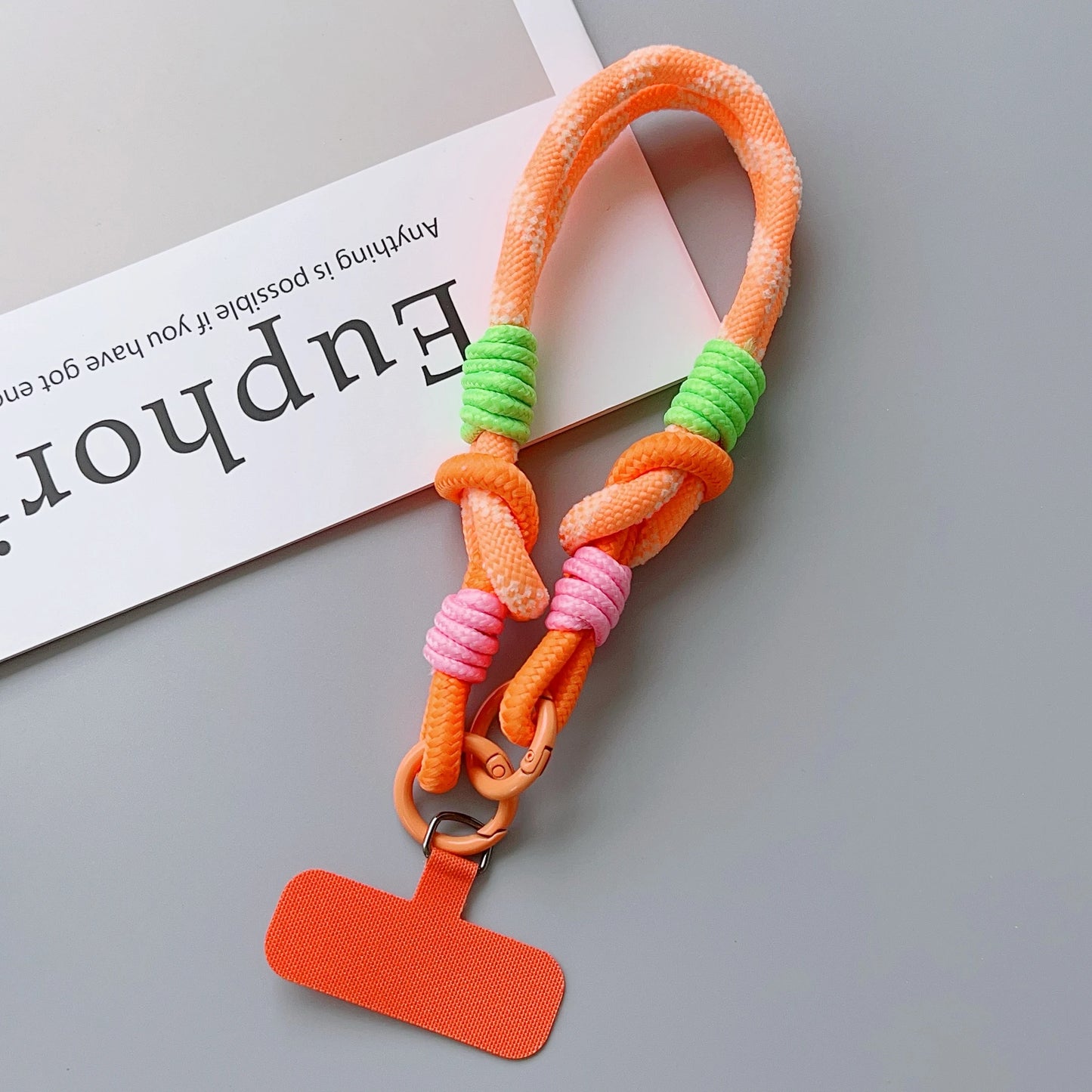 【ストラップ】パステルカラー ロープストラップ