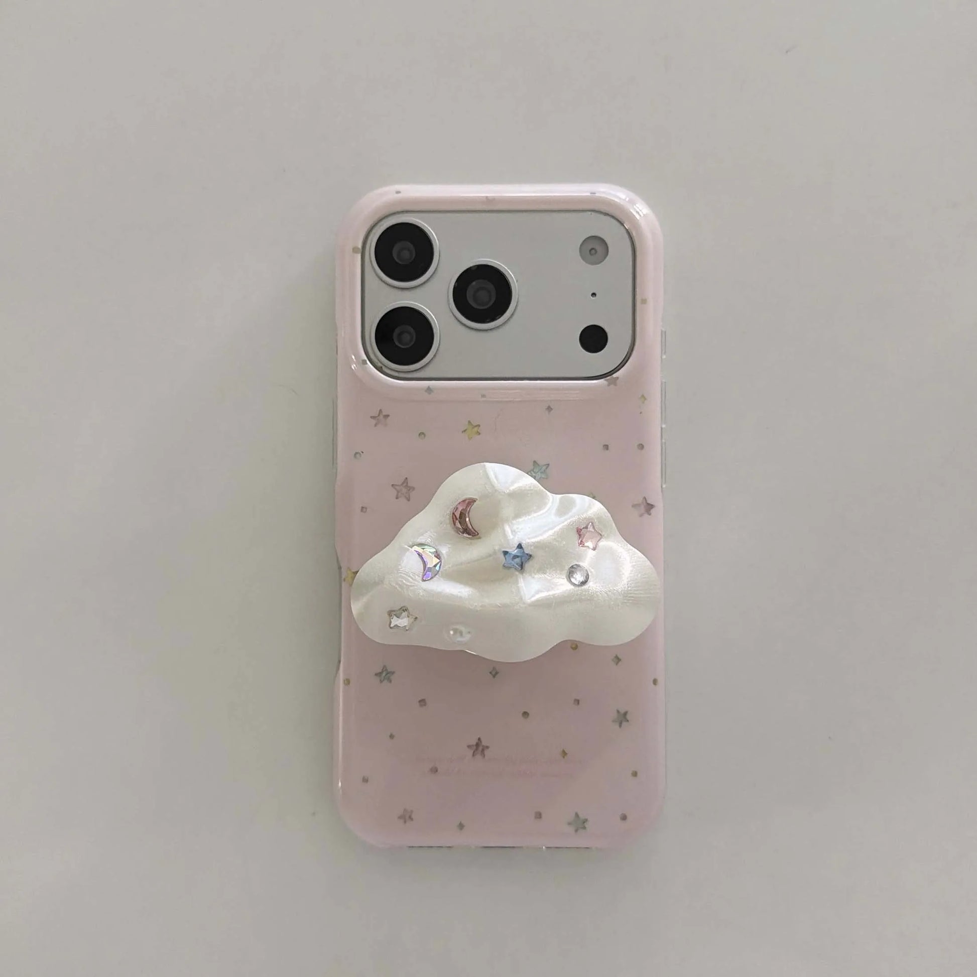 満天の星空風くも型スタンド付き iPhoneケース｜フェアリー