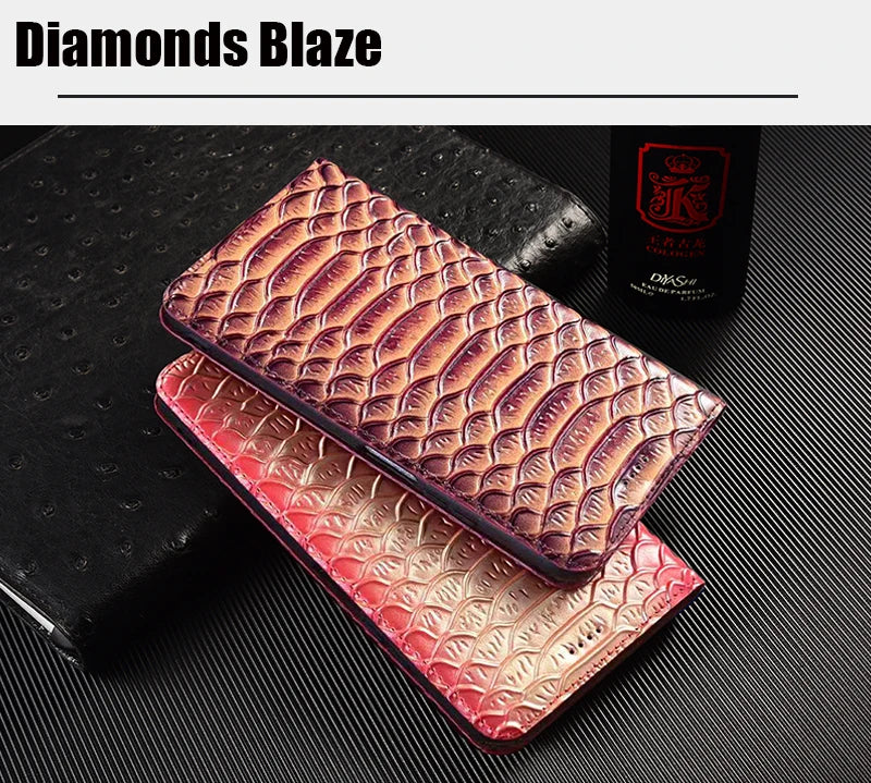 【本革シリーズ】ブックスタイル クロコダイル調 レザー型押し 手帳型 iPhoneケース #240131