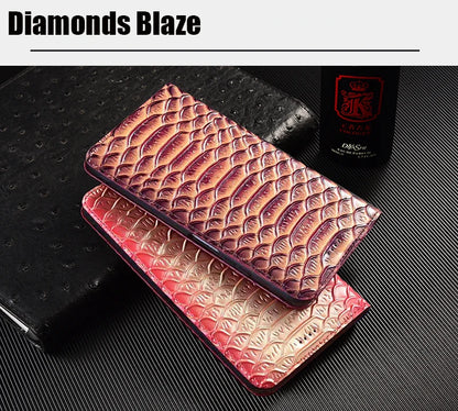 【本革シリーズ】ブックスタイル クロコダイル調 レザー型押し 手帳型 iPhoneケース #240131