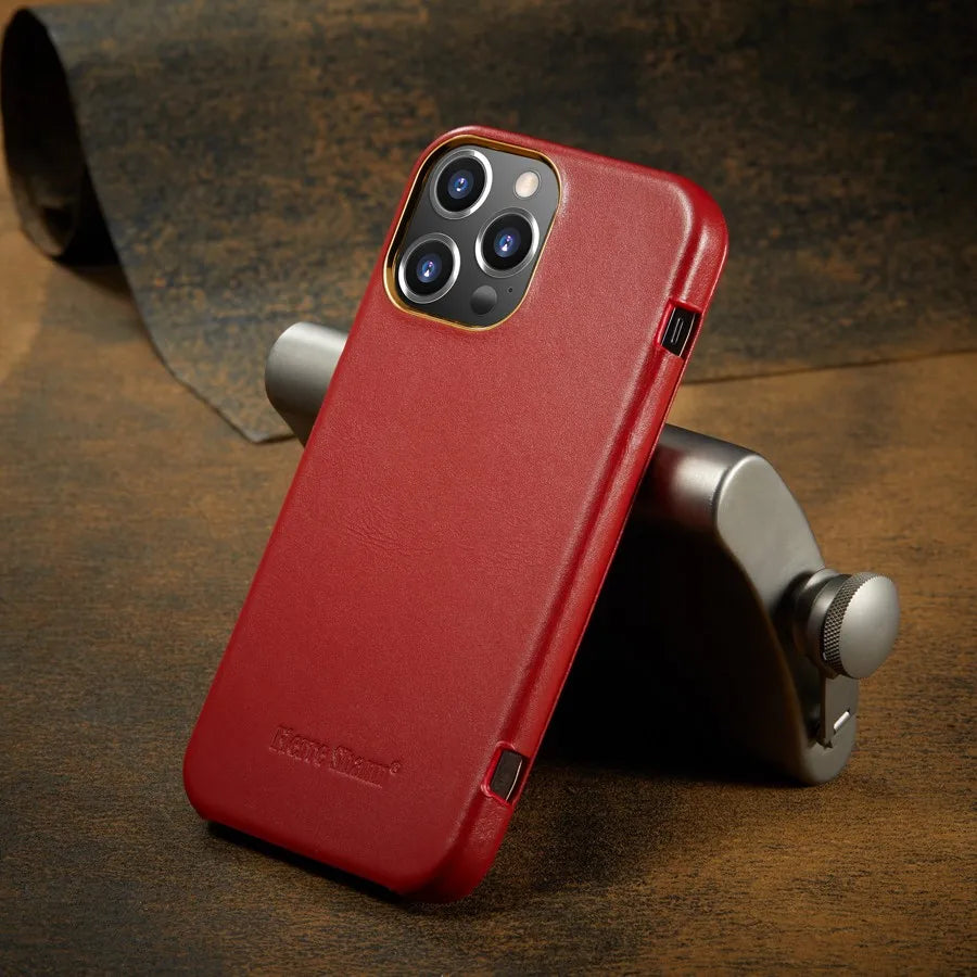 【ブックスタイル】シンプルレザー 手帳型 iPhoneケース #240209