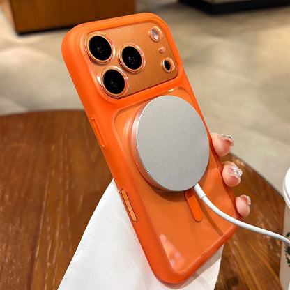ネオンカラー クリアiPhoneケース｜マグネット内蔵・透明デザイン #231214