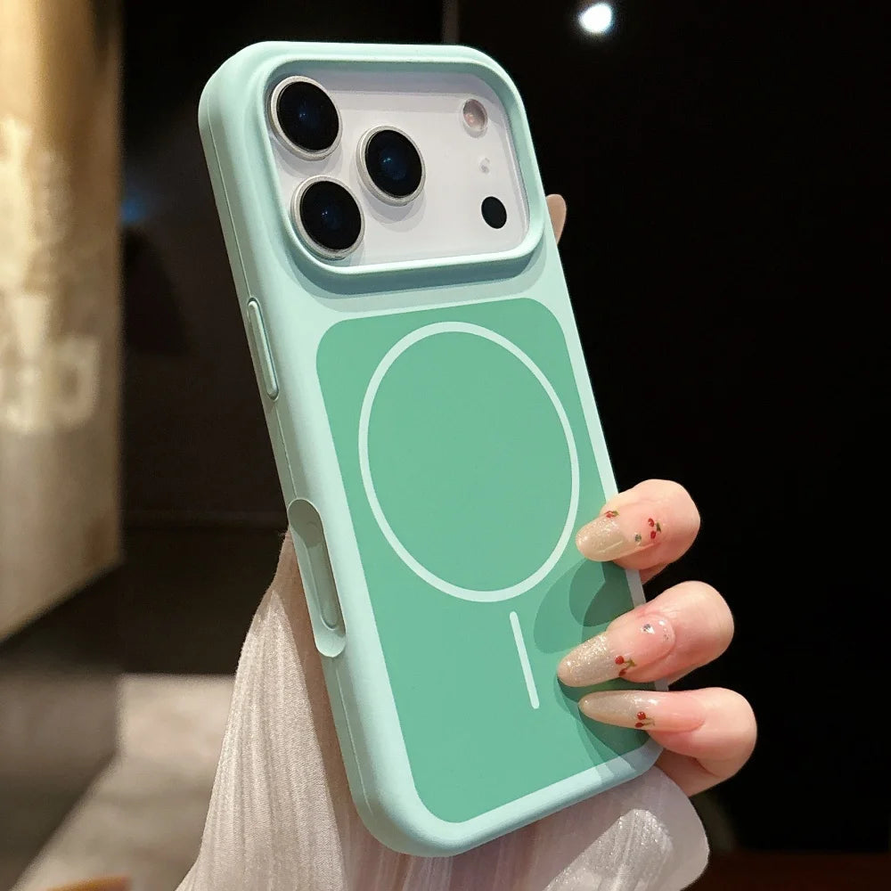 ネオンカラー MagSnet内蔵 マットバイカラー iPhoneケース｜耐衝撃・カラーフレーム #260521