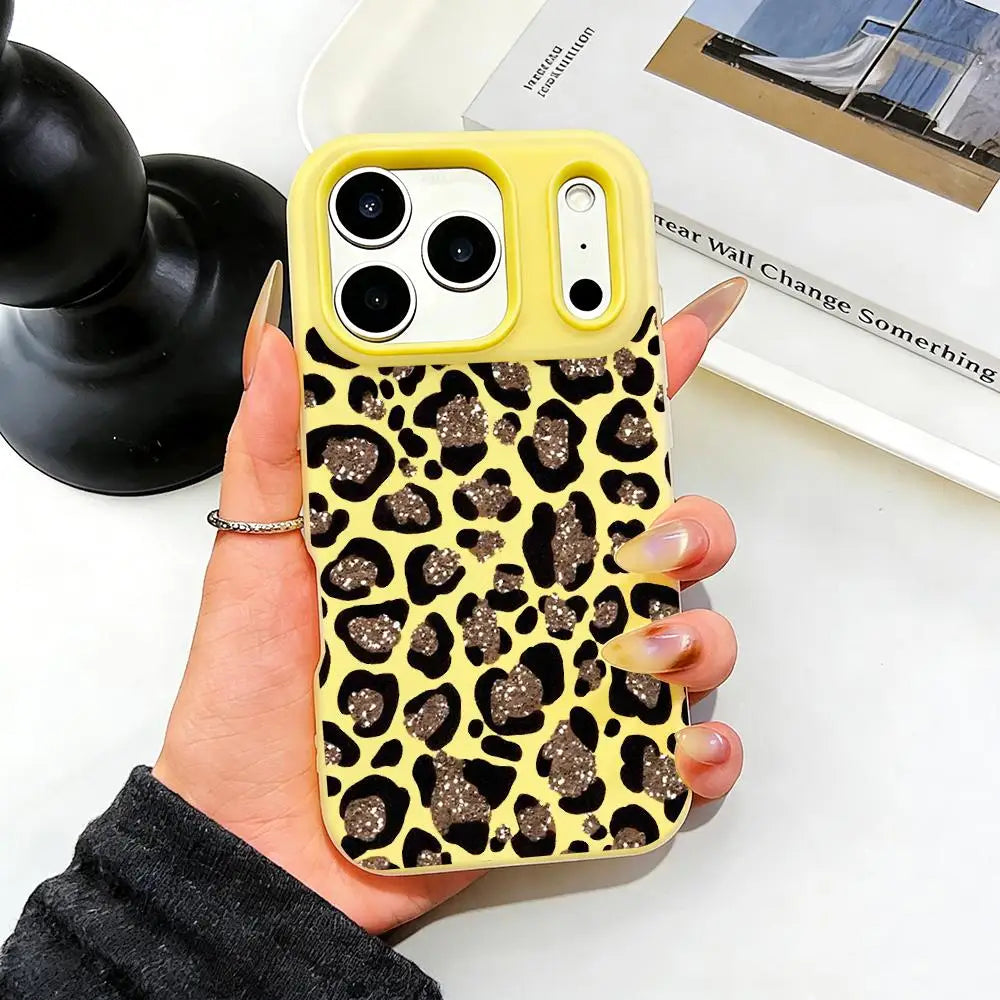 カラーレオパード iPhoneケース｜ポップ カラフルデザイン・耐衝撃ケース #240302